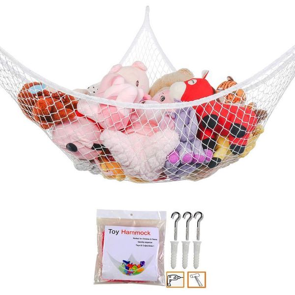 Portaledges Mesh Net Jouet Hamac Coin Animaux En Peluche Enfants Bébé Suspendu Organisateur De Stockage 230619