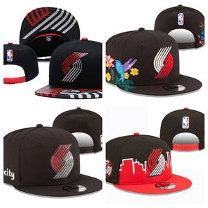 Portland''Trail Blazers''Ball Caps 2023-24 unisex mode katoen baseball cap snapback hoed mannen vrouwen zonnehoed borduren lente zomer cap groothandel