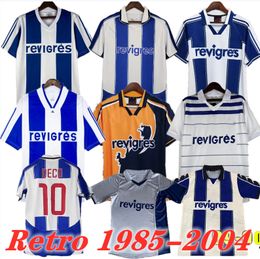 Porto Retro Soccer Jerseys 1994 1995 1997 1999 2001 03 04 Cup Final Home Away Men Kits Kits Blue Yellow Classic Uniforme McCarthy Derlei Finales Vintage Football Shirt