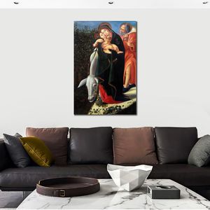 Portret canvas kunst de vlucht naar Egypte Sandro Botticelli schilderij handgemaakte klassieke kunstwerken Loft decor