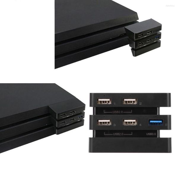 Puertos USB Hub 3.0 2.0 Adaptador de extensión de consola de juegos para PS4 Pro Conso