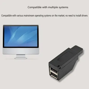 Poorten USB Hub Compact Adapter Splitter Verbeterde verbinding voor pc Laptop Telefoons Schijflezer