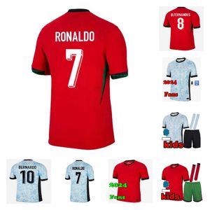 Portugal voetbalshirt Ruben Ronaldo 2024 2025 European Cup Home Away National Team Soccer Jersey Home Away Away 2026 Wereldbeker voetbalshirt Men Kids Kit