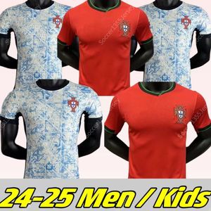 Camiseta de fútbol de Portugal Ruben Ronaldo portugués 2024 2025 Camiseta de fútbol de Portugal Conjunto infantil masculino Eurocopa de Portugal sobre Tailandia