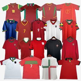 Portugal retro voetbal jerseys 1966 1972 1990 1996 1998 2000 2002 2004 2006 2012 98 12 16 16 17 Figo Ronaldo voetbalshirt Vintage Costa Pepe Nuno Gomes Deco Nani