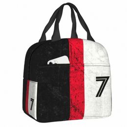Portugal Soccer Numéro 7 Sac à lunch Coloner Thermal Isulater Football Gift Boîte à lunch pour les femmes Travail Food Picnic Tote Sacs A9ZX #