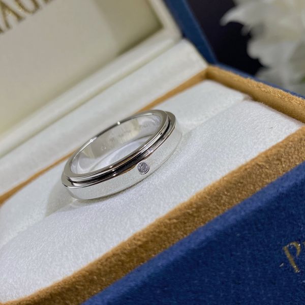 serie de posesión anillo giratorio PIAGE extremadamente 18K chapado en oro plata esterlina Diseñador de la marca de joyería de lujo de calidad superior Solitario anillos de diamantes regalo exquisito