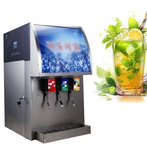 Distributeur de boissons avec fontaine à soda post-mélange, machine de fabrication de cola avec système de sirop BIB