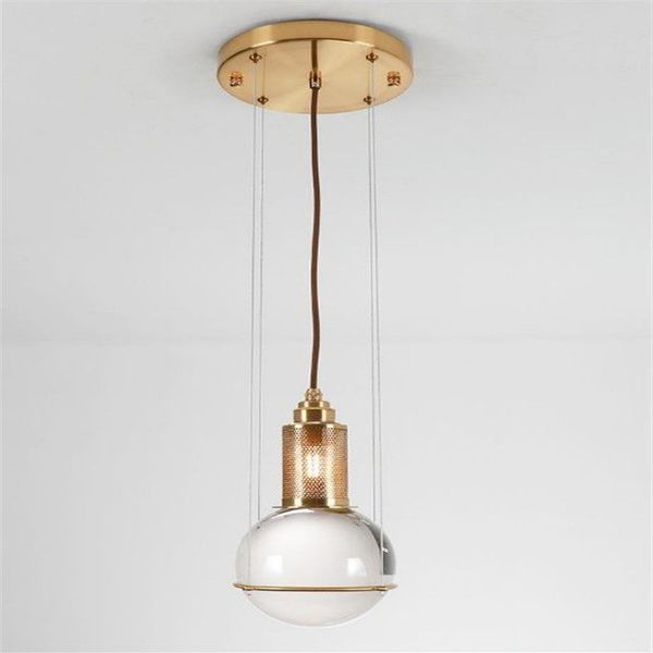 Lampes suspendues en cristal post-modernes LED lampe suspendue boule pour salon cuisine luminaires pour la maison luminaire décor LLFA310H