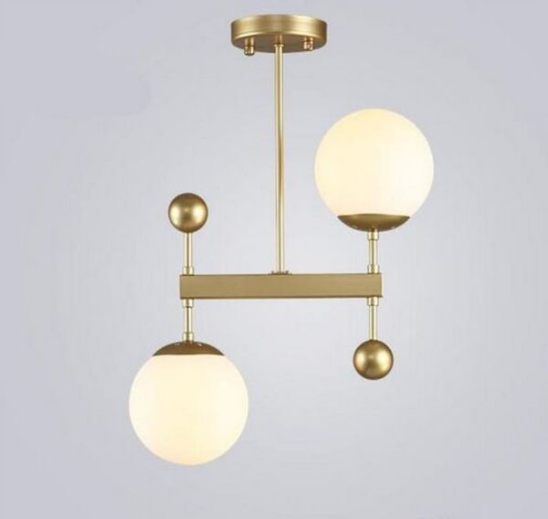 Boules de verre design post-moderne E14 Suspension pour salle à manger Salon Bar Drop Lighting 80-265V MYY