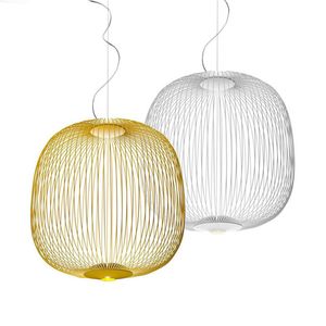 Post moderne foscarini spaken hanglampen industriële vogel kooi armatuur eetkamer woonkamer home decor led hangende lamp