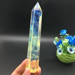 Point de baguette en cristal d'affranchissement, mode entière, mode asiatique Rare Citrine Quartz, baguette en cristal, Point de guérison, cristal magique Healin227u