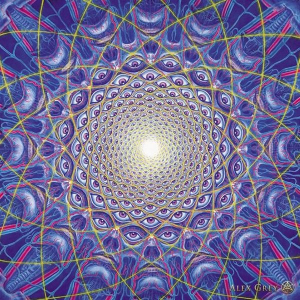 Póster 24x24 13x13 Trippy Alex Grey, póster de pared impreso, decoración de pared para el hogar, pegatinas, póster, calcomanía, 0391739