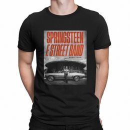 Poster T-shirt Mannen 100% Cott Nieuwigheid T-shirts Crewneck Bruce De E Street Band Springsteen Tee Shirt Korte Mouw tops L67v #