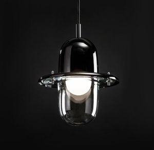 Art postmoderne éclairage nordique personnalité designer salle à manger barre de chevet verre suspension lampe créative ovni petites suspensions