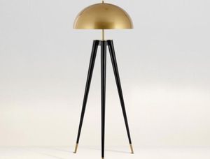 Postmodern creatief kantoor E14 LED Mushroom vloer lampje Eenvoudig metalen villa woonkamer slaapkamer statief verlichting el decoratief flo951956666