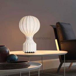 Postmoderne Designer Art Tafellamp Zijde Lampenkap Thuis Bureaulamp Woonkamer Slaapkamer Hotel Studie Decor Verlichting Nachtlampjes HKD230807