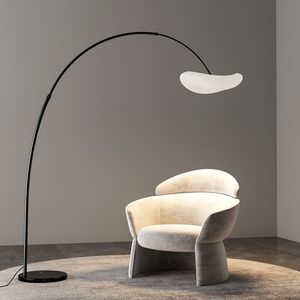Lámparas de pie verticales Led minimalistas posmodernas, diseñador Yunduo, sala de estar, sofá, atmósfera lateral, iluminación de mármol moderna