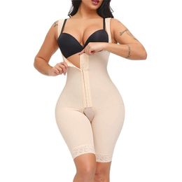 Postparto que forma la faja abdominal colombiana que adelgaza la cintura del corsé entrenador plano del estómago para la mujer Shapers cuerpo completo Shapewear 220325H
