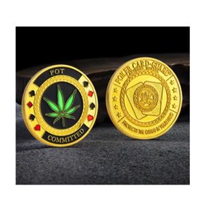 POT gepleegd metal poker chip casino uitdaging lucky souvenir token munt.cx