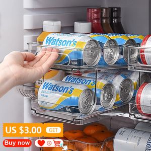 Estantes para ollas, dispensador de latas para refrigerador, organizador para nevera, estante de almacenamiento, cerveza, coque 230625