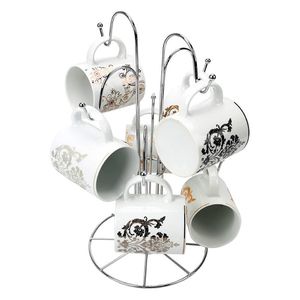 Pot Racks Forme d'arbre 8 Porte-tasse Tasses à café Tasse à thé Support de rangement pour comptoir Cuisine Organisateur Plateau Bar Outil Accessoire 230625