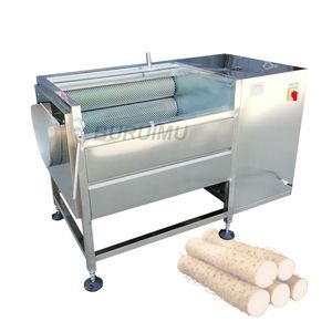 Machine de nettoyage de brosse à rouleau de carottes de pommes de terre, Machine à éplucher les fruits et légumes, fabricant d'éplucheur de concombre Taro