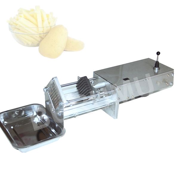 Chips de pommes de terre Strip Machine de découpe Maker Slicer Chopper Acier inoxydable Frites Cutters Equipment