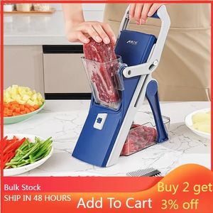 Potato Cutter French Frises Graters Manual Shredder Cuisine Accessoires Gadget Gadget Multifinection Vegetable Slicer Chopper 240131