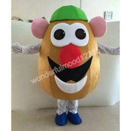 Disfraces de mascota de patata, regalos de carnaval, Halloween, Unisex, adultos, juegos de fiesta de lujo, traje de vacaciones, traje de publicidad al aire libre