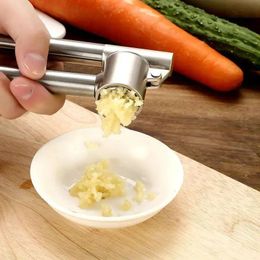Aardappelstamper siliconen roestvrijstalen knoflook drukken kale machine knoflook persveiligheid keukenhulp mash aardappel puree stanless