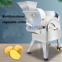 Aardappel Shredder Snijmachine Elektrische Groente Cutter Commerciële Ginger Slicer Cut Aubergine Dicing Maker 110V / 220V