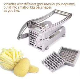 Potato Slicer Cutter French Fry Cutter en acier inoxydable Choppeur de pomme de terre gadgets Cuisine de cuisine pour la carotte de concombre