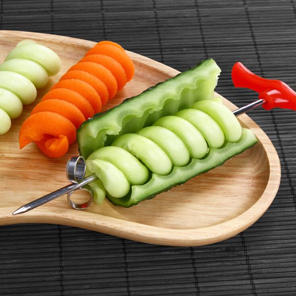 Pomme de terre spirale Cutter manuel rouleau trancheuse radis sculpture outil accessoires de cuisine torsion déchiqueteuse râpe cuisson fruits outils