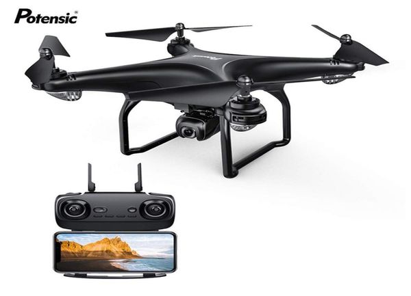 Potensic D58 GPS RC Drone avec 1080p Caméra réglable 5G WiFi Live Transmission FPV Quadcopter Hélicoptères professionnels Toys5611283