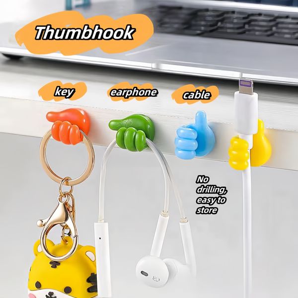 pothook accessoires numériques câble usb crochet multifonctionnel stockage de bureau stockage à domicile école maternelle dortoir universalité