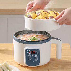 Pots 1,7 L de riz électrique cuiseur cuiseuse simple à double couche Multi-cuisinière maison intelligente multicook