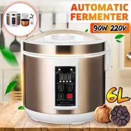 POTS 6L 90W 220V Full automatique Black Aim Fermenteur Smart Diy Zymolysy Maker Fermentation Santé Pot Machine de fermentation du ménage
