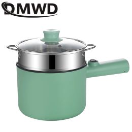 POTS DMWD Cuisine multifonctionnelle Pot Mini Hotpot Electric Skillet Aylelette Freyle Pan Nouilles Nouilles de nouilles Soup 220V