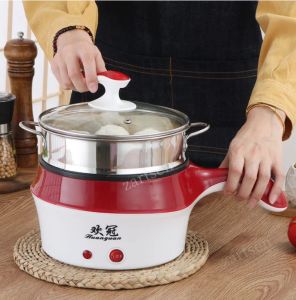 Pots multifonction cuiseur ménage chaud hot pot électrique riz cuiseur cuiseur cuiseuse dortoir mini poêle antiadhésive pots à cuisson