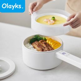 Pots Olayks 1.5L/2L Cocinera eléctrica Multifunción Cocinera de arroz 220V Electro
