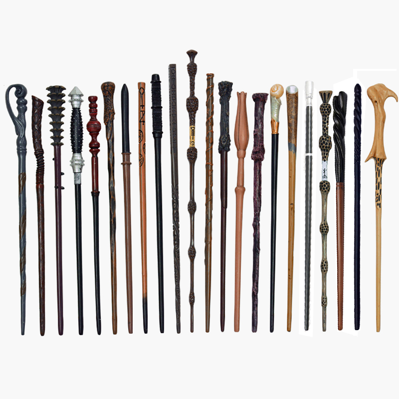 Potters Magic Wands Cosplay Actoion Figuras Película Ginny Snape Metal / Núcleo de hierro Varita mágica sin caja Regalos de navidad