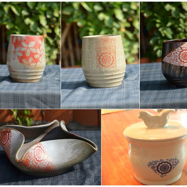Pottery Ceramics Argile Transfer Paper Glaze sous le papier de fleur de vitrage Jingdezhen Blue et blanc Porcelaine Plaine Applique 54x3