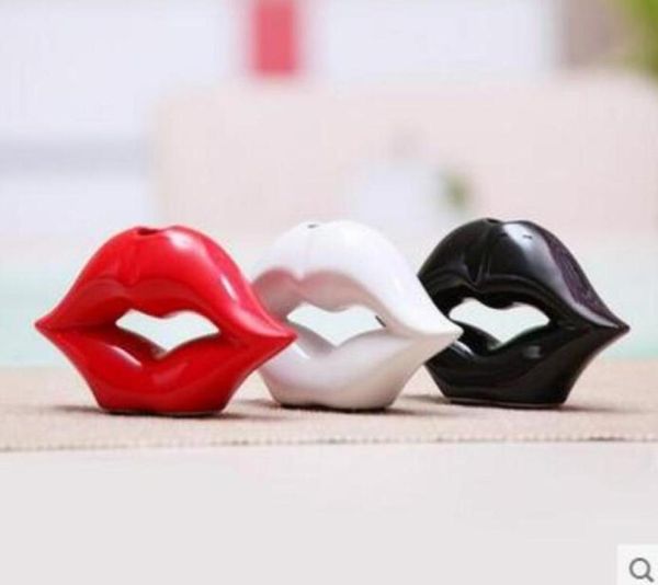 Pottery Lips Home Decor Crafts Room Decoration Kawaii Ornement Porcelain Figurines Décoration de Noël 6203728