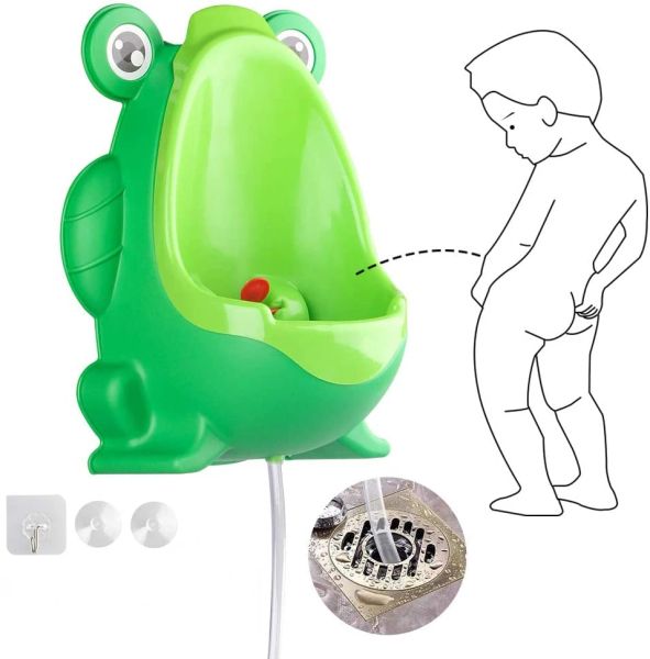 Potties 1pc Animal Cartoon Design bébé garçon grenouille Potty Potty Toilet Urin Pee Trainer Wallmounted Toilet Pee Trainer pour 06 AGES ENFANTS # DS