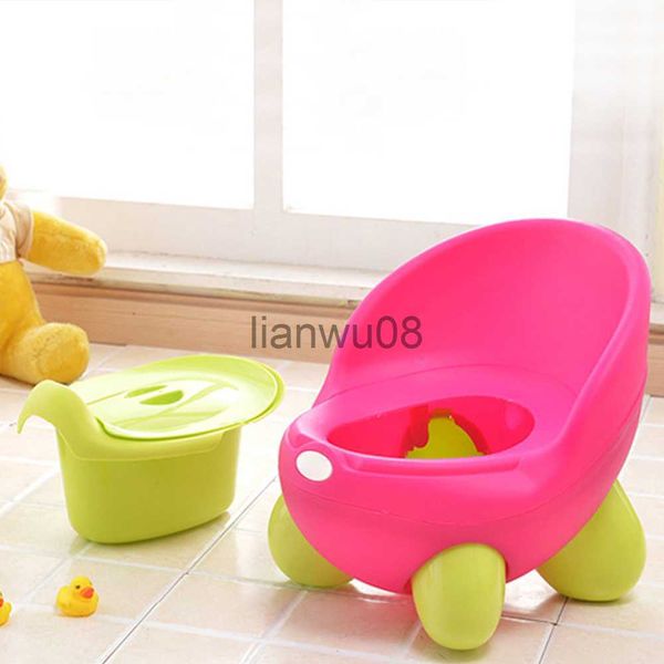 Orinales Asientos Accesorios para bebés Inodoro portátil Asiento de bebé de dibujos animados Niños Entrenamiento Orinal Silla Niño Orinal de plástico lindo para niños Orinal Olla x0719