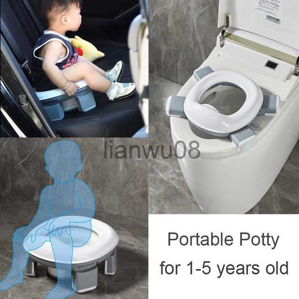 Sedili per vasino Vasino per bambini Sedile per addestramento WC Orinatoio pieghevole per bambini Vaso per urina da viaggio Vasi per camera da auto portatili per bambini Articoli per la cura del bambino x0719