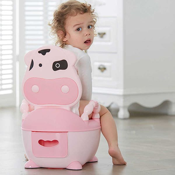 Orinales Asientos Olla para niños Vacas Bebé Olla Infantil Inodoro portátil Bebé Orinal Asiento de inodoro para bebés Respaldo para niños Entrenamiento para ir al baño T221014