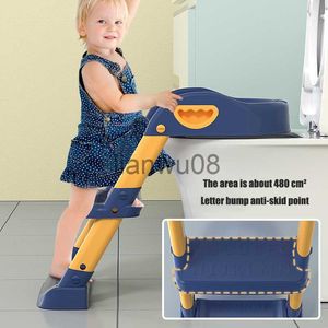 Orinales Asientos Plegable Orinal para bebés Asiento de inodoro Inodoro para niños WC Urinario para niños Niños Escalera de tijera ajustable Asiento de entrenamiento para niños para orinal x0719