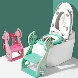 Pots Sièges Pliant Bébé Pot Siège Urinoir Dossier Formation Chaise avec Escabeau Échelle pour Bébé Tout-Petits Garçons Filles Toilettes Sécuritaires Pots x0719